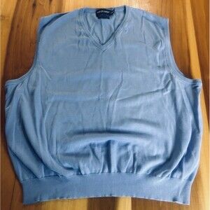 Polo Golf Men’s Sweater Vest. XXL. Blue. 100% Pima Cotton. Golf. Casual.